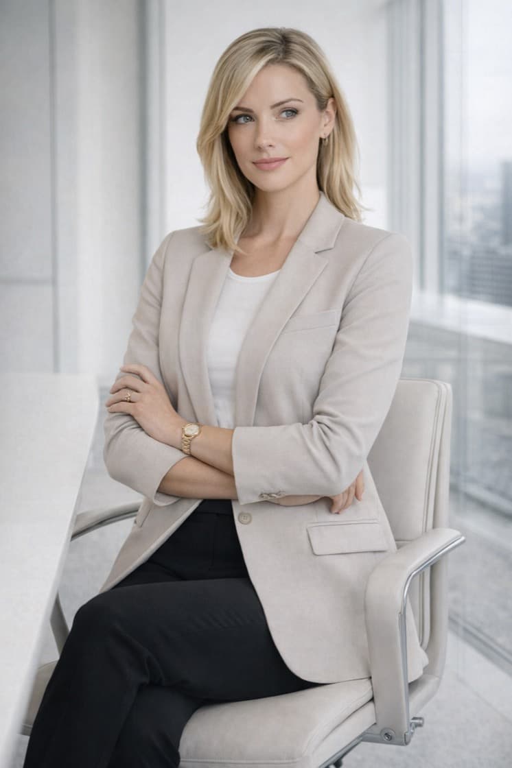 Экспертный портрет Марины в современном офисе агентства